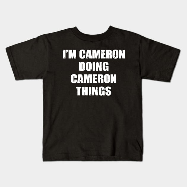 Cameron Kids T-Shirt by family.d